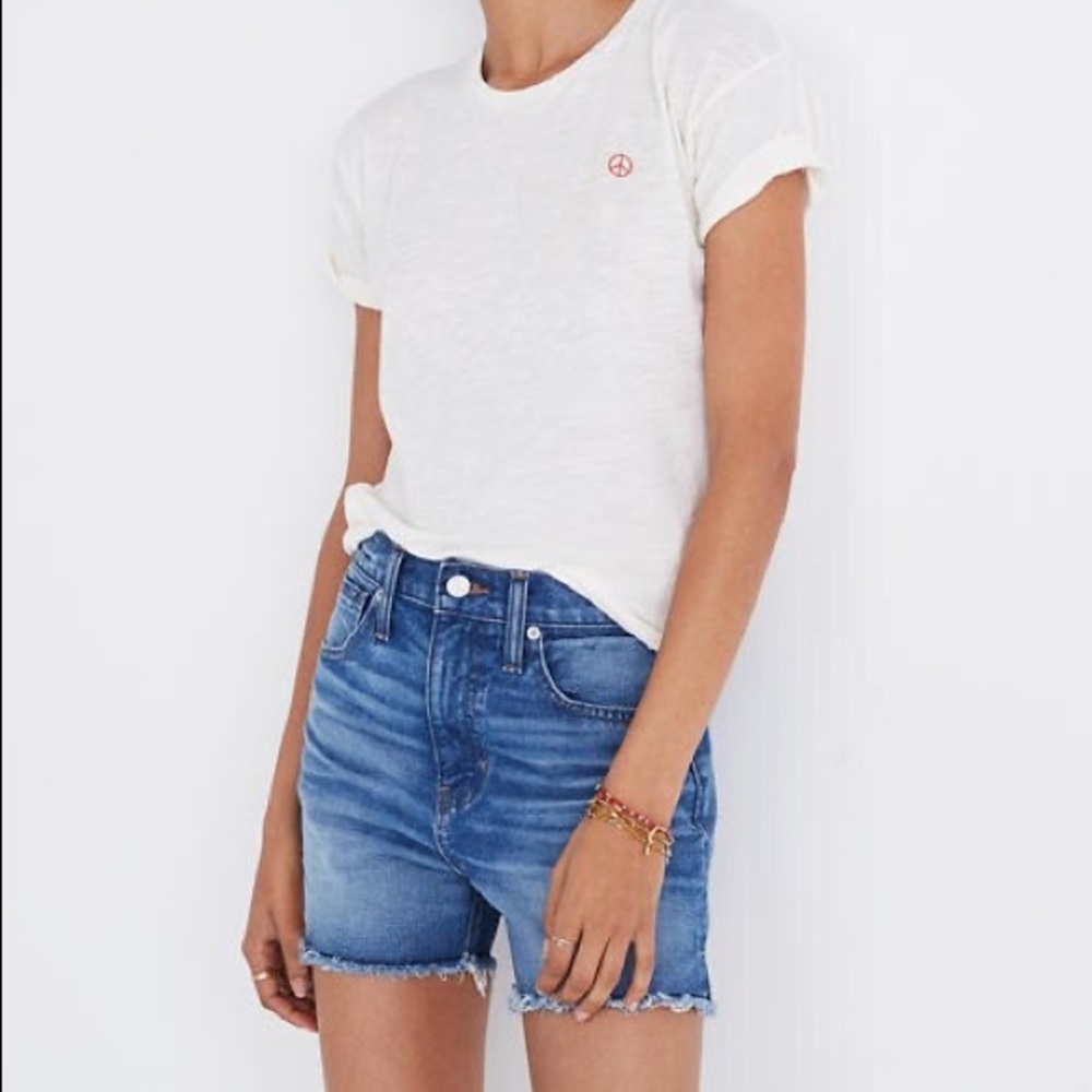 Madewell “ Perfect Jean shorts” in butler wash